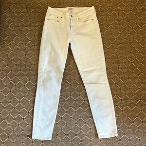 J. Crew Toothpick jeans in ECRU